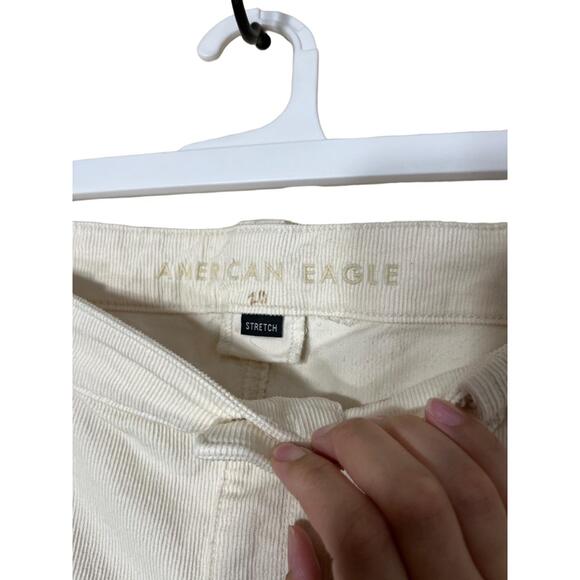 AMERICAN EAGLE Womens Size 16 Light Beige‎ High-Waisted Corduroy Festival Flare - Picture 8 of 10